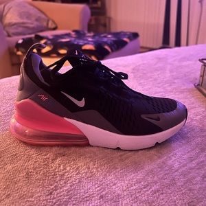 Nike Black and Pink Air Max Sneakers
